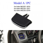 Priekinis kairysis de&scaron;inysis oro kondicionierius kintamosios srovės i&scaron;leidimo angos spaustukai, skirti Volvo S60 V60 V40 2011 2012 2013 2014 2015 2016 2017 m. Model A