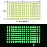 &Scaron;viečiantis &scaron;vytintis tamsoje žvaigždės apvalūs ta&scaron;kiniai sienų lipdukai &bdquo;pasidaryk pats&ldquo; kambario dekoras 1cm