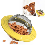 Atsparus naminiams gyvūnėliams įkandimams skraidantis diskas &scaron;unų žaislas skraidantis lėk&scaron;tė, nutekantis maisto kamuoliukas, mokomasis žaislas &scaron;uniui mėlyna