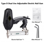 2400 W dvejopo naudojimo elektrinis nagų pistoleto įrėminimo ir segiklio baldai F30 kabės pistoleto stiprumo reguliavimo 220 V medienos apdirbimo įrankis Dual Use + Adjustatable