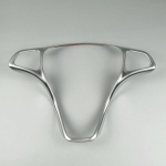 Automobilio vairo mygtukų rėmo lipdukas apdaila Mercedes Benz C E W205 W213 GLC X253 klasės interjerui sidabras