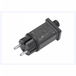 1 vnt. transformatoriaus stygos LED laikmačio maitinimo adapterio ap&scaron;vietimas, atsparus vandeniui, tinka žemos įtampos LED įrangai WBL juoda