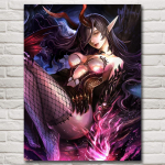 medžio masyvo rėmas 1 Skydas Angelas ir Velnias Karo deivė Plakatai Animacija Tapyba Namų dekoravimas Nuotraukos Svetainės meno kūriniai &Scaron;iuolaikinis plakatas 15*20cm(with frame)