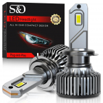 2vnt 150000LM H7 LED priekinis žibintas H4 LED lemputės H1 H8 H11 9005 HB3 9006 HB4 9012 HIR2 3570 CSP LED varinis vamzdis automobilio priekinis žibintas automatinis rūko žibintas 6000K 12V