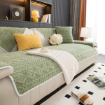 Svetainės sofos užvalkalai Neslystantis sofos užvalkalas Chaise Lounge Sofa Kilimėlis Nordic universalus kampinis sofos rank&scaron;luostis 90x180cm žalia