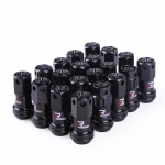 Naujos R40 Style 44mm rato veržlės Plieninės M12x1,5/1,25 lenktyninės veržlės 20 vnt. M12x1.25 juoda