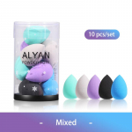 10 vnt/rinkinys Mini Beauty Egg Makeup Sponge Cosmetic Puff Dry Wet Makeup Sponge Puff Cushion Foundation pudra Makiažo priedai 10 pcs/set