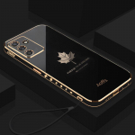 54 14 34 prabangus klevo lapų dirželio dėklas, skirtas Samsung Galaxy A54 A14 A24 A34 A13 5g A04 4g A24 padengtas silikoninis dangtelis A04s A04e A34 5G