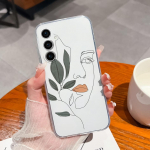 Samsung S22 S23+ Ultra S20 S21 FE S10 S6 S7 edge+ Case Fashion Atsparus smūgiams Girl Astronaut Skaidrus Mink&scaron;tas silikoninis TPU, skirtas Galaxy Note5 buferiui Samsung S10 4G