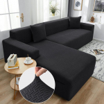 Žakardinis tamprus sofos užvalkalas spandex elastiniai sekcijiniai sofos užvalkalai svetainei Chaise Longue sofos užvalkalas 1/2/3/4 vietų 1Pc 2-seat 145-185cm
