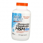 Gliukozamino chondroitinas MSM, gliukozamino chondroitinas su OptiMSM, Doctor's Best 240 kaps. (03327001) 360caps