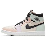 Air Jordan 1 Didelio mastelio, patogūs Velykiniai moteri&scaron;ki sportbačiai rožiniai bly&scaron;kiai dramblio kaulo spalvos &scaron;viesiai violetiniai CT0979-101 38.5 gray