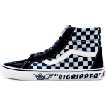 SE Bikes x Vans Sk8-Hi Reissue Big Ripper - juodi, &scaron;viesą atspindintys, languoti unisex sportbačiai su plume ra&scaron;tu VN0A4BV8A0E 35