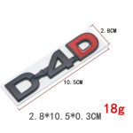 D4D D-4D Logotipas Automobilio Lipdukas Emblema Ženklelis Lipdukai T/oyota P/rado L/and C/ruiser F/ortuner T/undra V/ios H/arrier H/ilux C/amry C/orolla CHR style 2