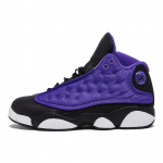 Air Jordan 13 Retro GS Purple Venom Vaikų sportbačiai Juodi Balti FD4648-501 36.5