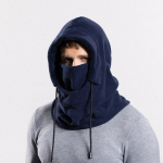 Auk&scaron;tos poliarinės vilnos balaklava žiemos slidinėjimo vėjui atsparios kepuraitės, lauko dviračių dangteliai, vyri&scaron;kos galvos apdangalai, moteri&scaron;kos pliu&scaron;inės &scaron;iltos kepurės 55-60cm tamsiai mėlyna spalva