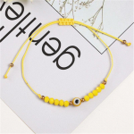 Maža Turkijos mėlyna piktų akių apyrankė moterims rankų darbo virviniai karoliukai apyrankės mergaitėms papuo&scaron;alai dovana raudona