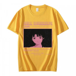 Anime TV Serial Experiments Lain Mar&scaron;kinėliai Iwakura Unisex Mergaitė Sci Fi Unisex Grafiniai Mar&scaron;kinėliai Trumpomis Rankovėmis Medvilniniai Harajuku Gatvės Drabužiai L