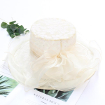 Vasaros moterų paplūdimio kepurė nuo saulės plok&scaron;čia juostelė &scaron;ifoninė tinklinė kepurė Eleganti&scaron;ka plataus kra&scaron;to skrybėlė nuo saulės adjustable