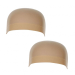 2 vnt Unisex tamprus peruko įdėklo dangtelis, elastingas tinklinis plaukų tinklelis plauko papuo&scaron;alo priedas juoda