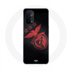 Coque Oppo A54 5G slb benfica fond noir