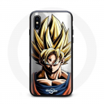 Coque Iphone XS max Dragon Ball Z Hair Yellow geltona