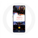 Coque pour Samsung Galaxy S20 Formule 1 Max Verstappen Pilote de F1 noir rouge et jaune