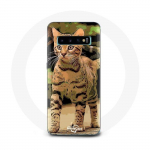 Coque pour Samsung Galaxy S10 Bengal Race de chats dessin Anim&eacute;