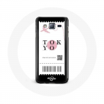 Coque pour Samsung Galaxy J7 Billet d'avion Tokyo Japon