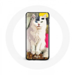 Coque pour Samsung Galaxy A3 turc de Van Chat Blanc aux yeux bleu et jaune