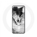 Coque pour Samsung Galaxy A42 5G Loup Duo animaux
