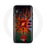 Coque pour Iphone XS Stranger Things Saison 4 Affiche Equipages de la Nouvelle Th&eacute;orie