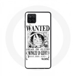 Coque pour Samsung Galaxy A42 5G One Piece Manga affiche de recherche Blanche