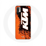 Coque pour Xiaomi Redmi Note 10T 5G KTM Logo blanc fond orange