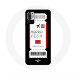 Coque pour Xiaomi Poco M3 Pro Billet d'avion Marrakech Maroc