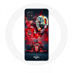 Coque pour Samsung Galaxy A51 5G Formule 1 Sebastian Vettel Pilote F1 Rouge