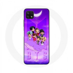 Coque pour Samsung Galaxy A22 5G BTS TinyTAN Animation Affiche RM Jin Suga J-Hope Jimin Jungkook Et V Zero O&rsquo;Clock