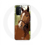 Coque pour Oppo A54 5G Quarter Horse Marron Race de cheval