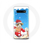Coque pour Samsung Galaxy S10 Plus Anime One Piece Luffy Le jour de No&euml;l 2023