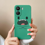 Skirtas &bdquo;Xiaomi Redmi Note 13 Pro 13R 13C K60 Ultra K70 Pro K70E&ldquo; dėklui mielam dinozaurui, auk&scaron;tos kokybės matiniam skysto silikono galinio dangtelio apsauginiam korpuso buferiams Redmi K60 Ultra