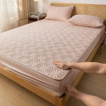 Vandeniui atsparus čiužinio apsaugas Medvilninis pamink&scaron;tintas Storinantis Elastingas paklodė Kvėpuojantis Neslystantis Čiužinio užvalkalas Skalbiamas ma&scaron;inoje 2xPillowcase 48x74cm