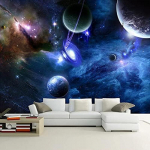 3D Galaktikos Tapetai Sieninė tapyba Žvaigždėtas Dangus Visata Kosmosas Planetos Tapetas Svetainei Miegamojo Sienoms Sieniniai Tapetai 200 cm(W) x 140 cm(H)