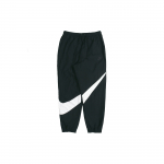 Nike Big Swoosh vidutinio juosmens laisvo mezgimo sportinės kelnės Vyri&scaron;kos kelnės Juodos AR9895-010 S black