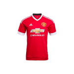 Adidas Manchester United 15-16 sezono treniruočių futbolo mar&scaron;kinėliai trumpomis rankovėmis Vyri&scaron;ki Vir&scaron;utiniai drabužiai Raudoni AC1414 L