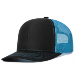 Nauja Unisex Trucker kepurė, &scaron;iek tiek i&scaron;lenkta beisbolo kepuraitė, moteri&scaron;ka, laisvalaikio kvėpuojanti vasaros kepurė 55cm-60cm juoda/mėlyna