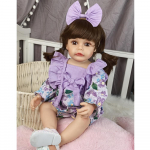 KEIUMI 55 CM Silikoniniai Reborn Baby Doll Žaislai Tikras prisilietimas Natūralūs užbaigti naujagimio lėlės žaislai Vaikų gimtadienio dovana 55 cm