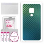 apgo Protective Skin Sticker for the back compatible with Huawei Mate 20, Wrap Film, Foil, Vinyl - Pattern Carbon Chameleon CAKA1