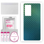 apgo Protective Skin Sticker for the back compatible with Vivo X70 Pro, Wrap Film, Foil, Vinyl - Pattern Carbon Chameleon CAKA1