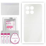 apgo Protective Skin Sticker for the back compatible with Honor X6a, Wrap Film, Foil, Vinyl - Pattern Matte Transparent
