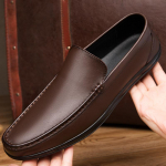 Vyri&scaron;ki mokasinai Penny Loafers, slystantys vairavimo batais 39 juoda
